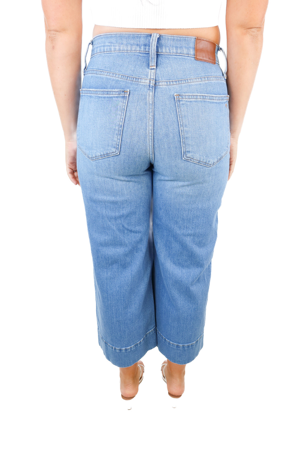 Madewell Wide Leg crop jeans (28)
