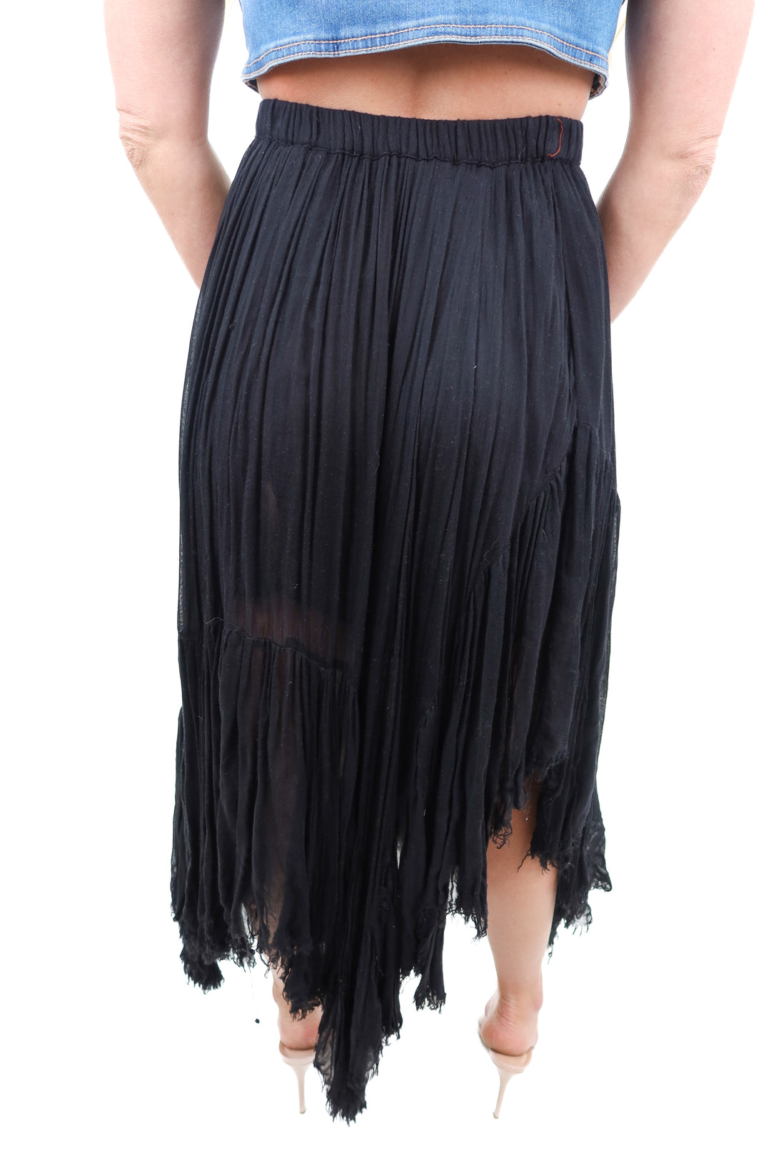 AUCTION (BID ONLY) free people black maxi skirt (m)- ends 8/19 at 8 pm CT