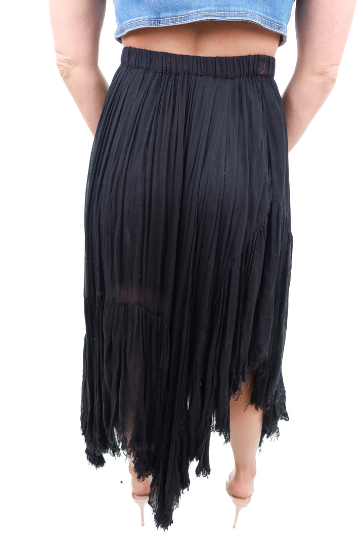 AUCTION (BID ONLY) free people black maxi skirt (m)- ends 8/19 at 8 pm CT