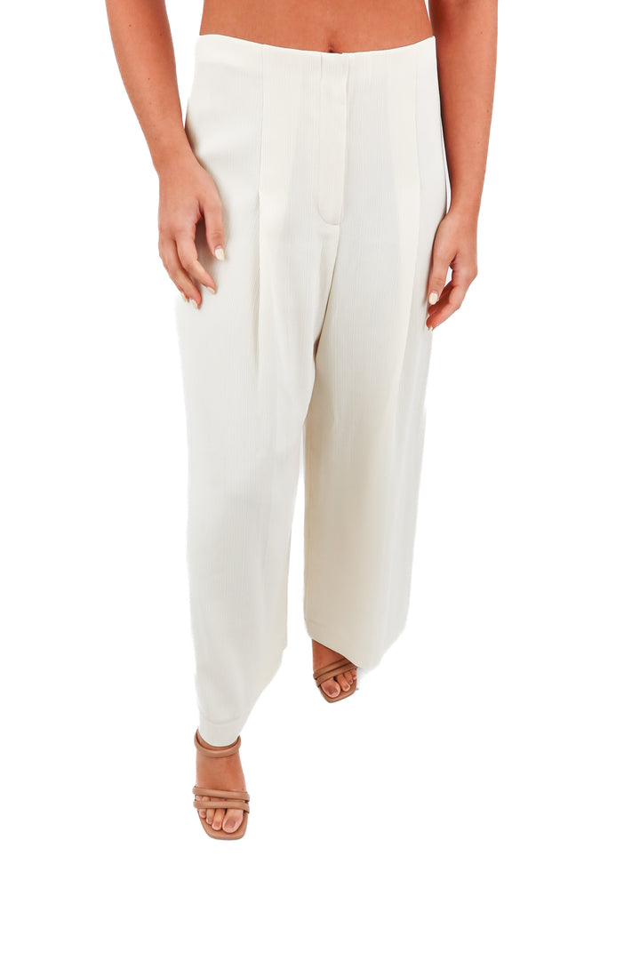 theory cream textured pants (4; retail $285)