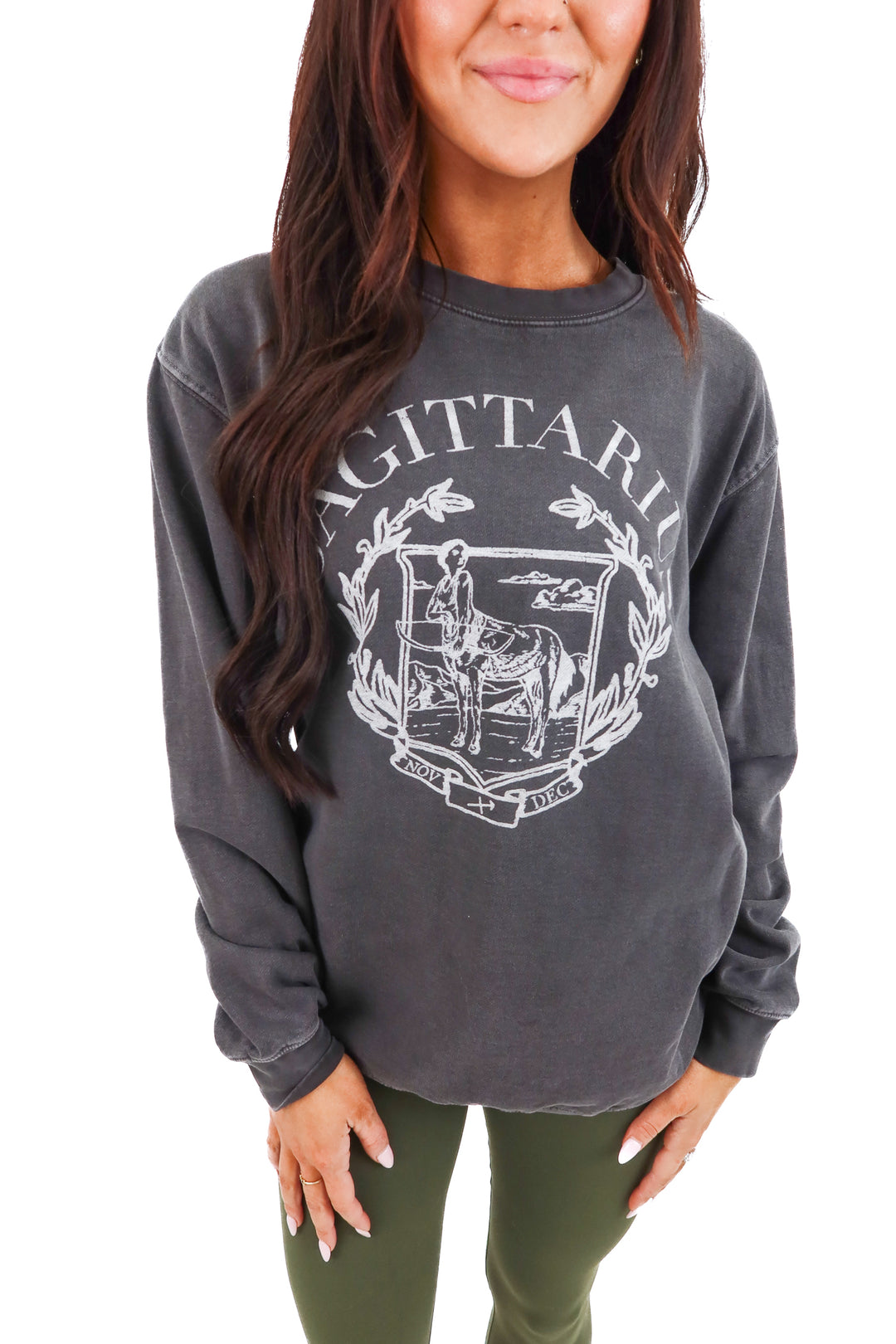 girl dangerous sagittarius crewneck (s; retail $70)