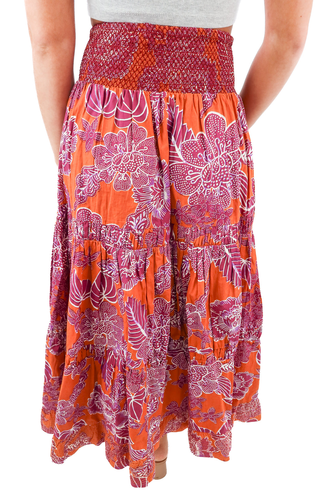 love the label purple/brown floral maxi skirt (s; retail $275)