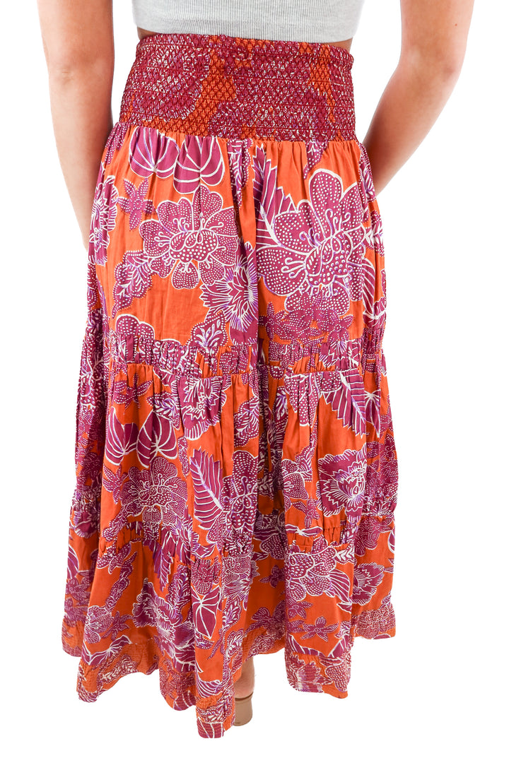 love the label purple/brown floral maxi skirt (s; retail $275)