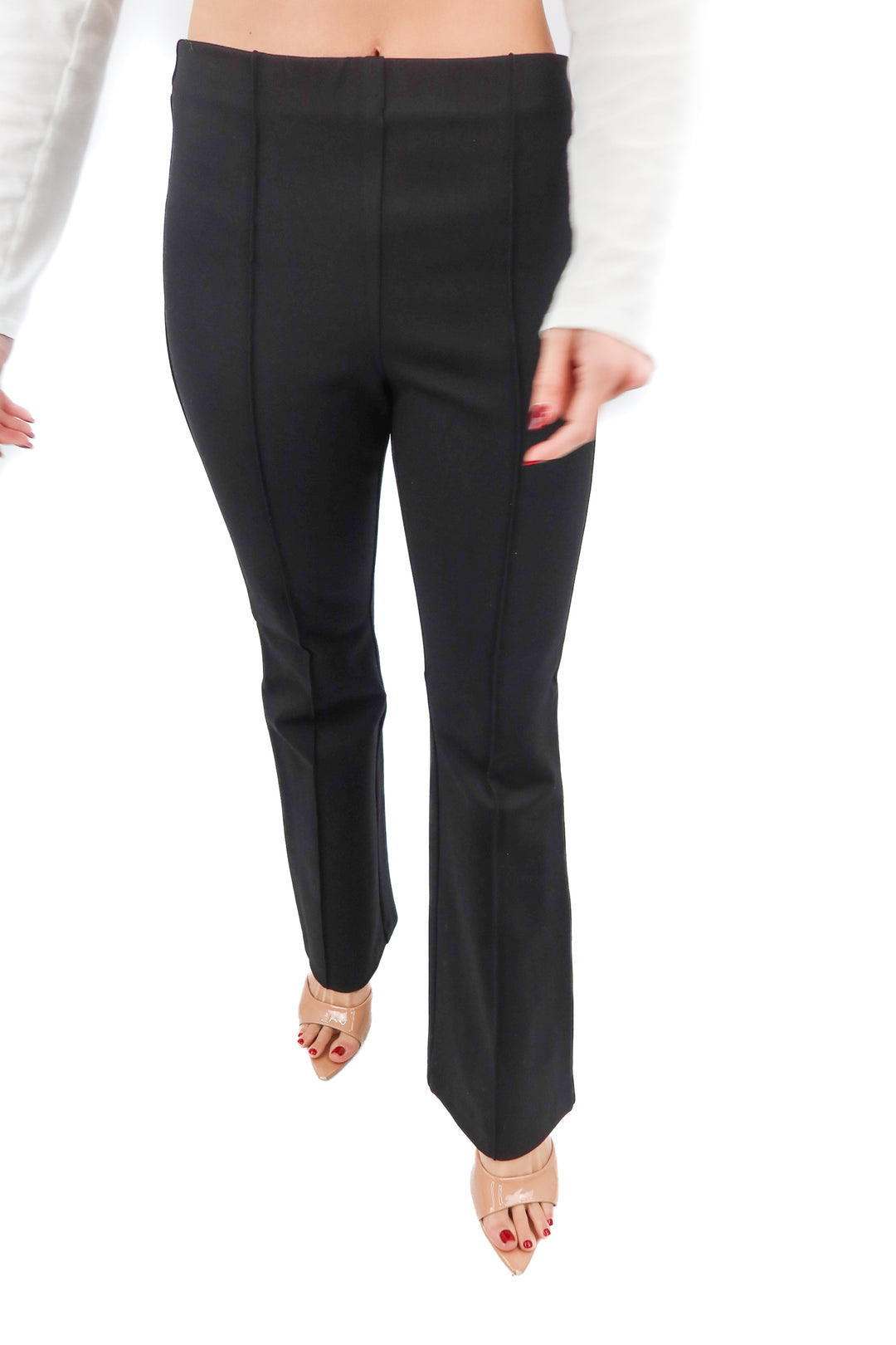banana repbulic black pull on trousers (s; retail $100)