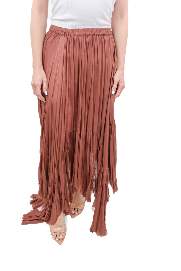 free people mauve maxi skirt (m)