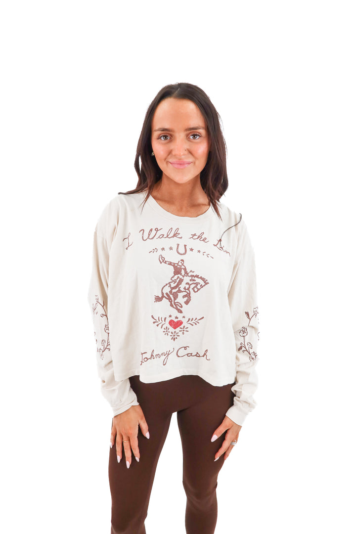 daydreamer johnny cash long sleeve nwt (s; retail $98)