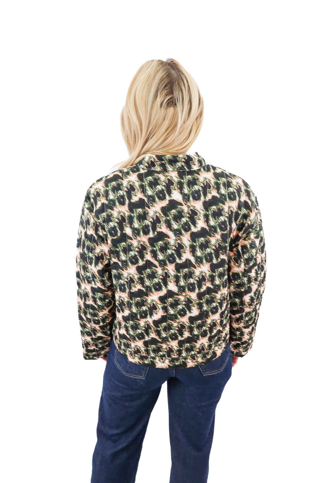 rachel comey x target olive crayon leopard quilted jacket nwt (s; retail $55)