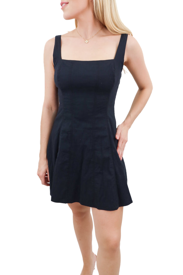 abercrombie & fitch black mini dress (s; retail $70)