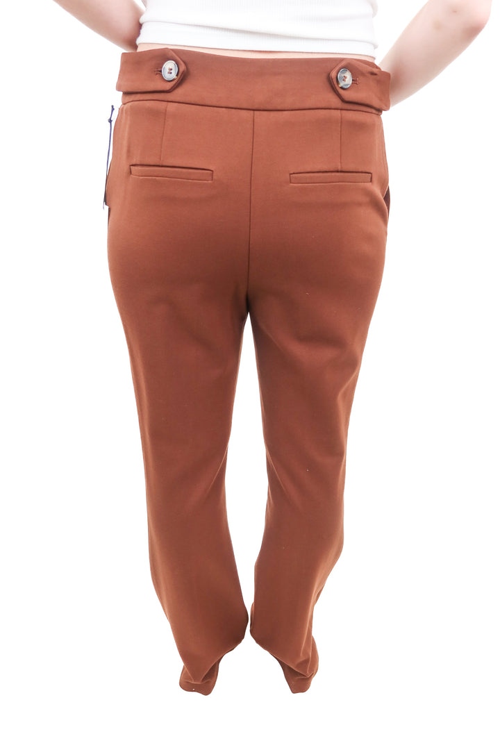 maison d'amelie brown trousers (s)