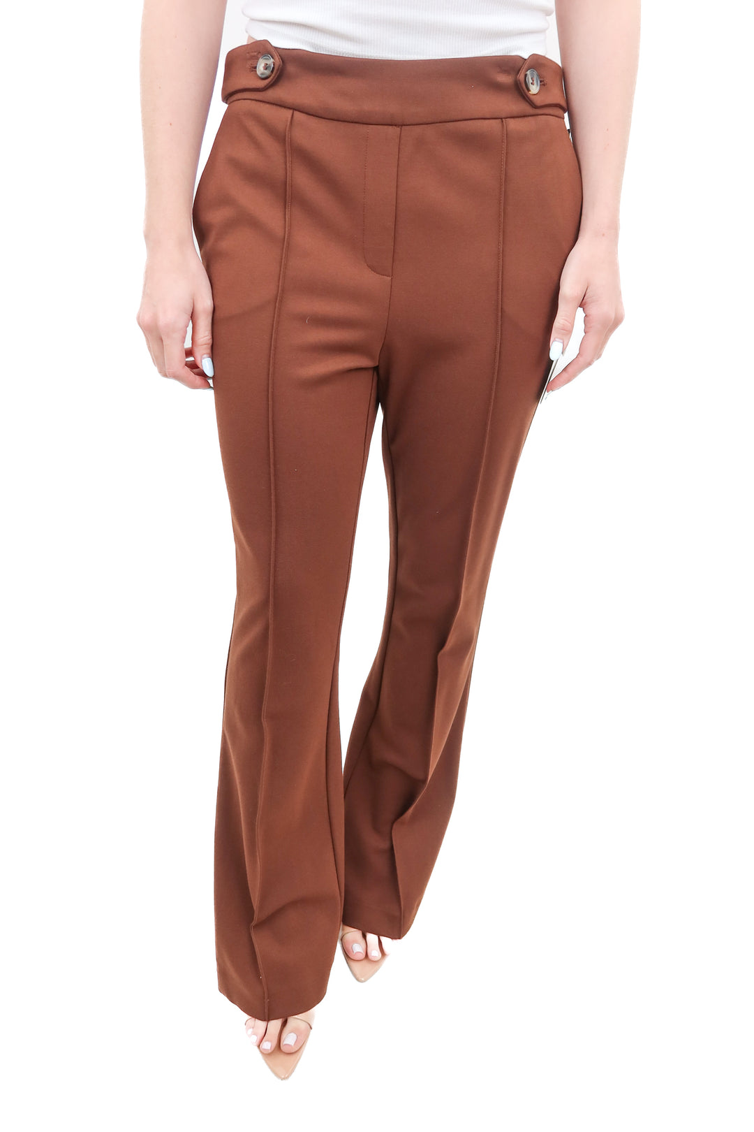 maison d'amelie brown trousers (s)