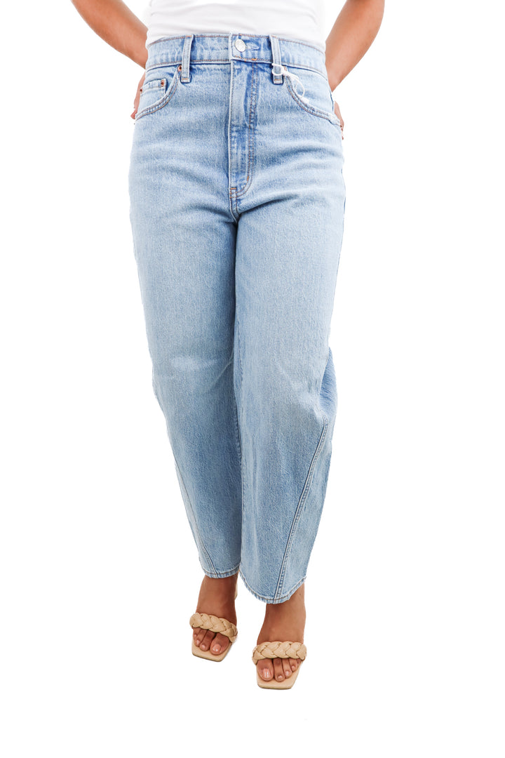 daze light wash weatward denim (26; retail $108)