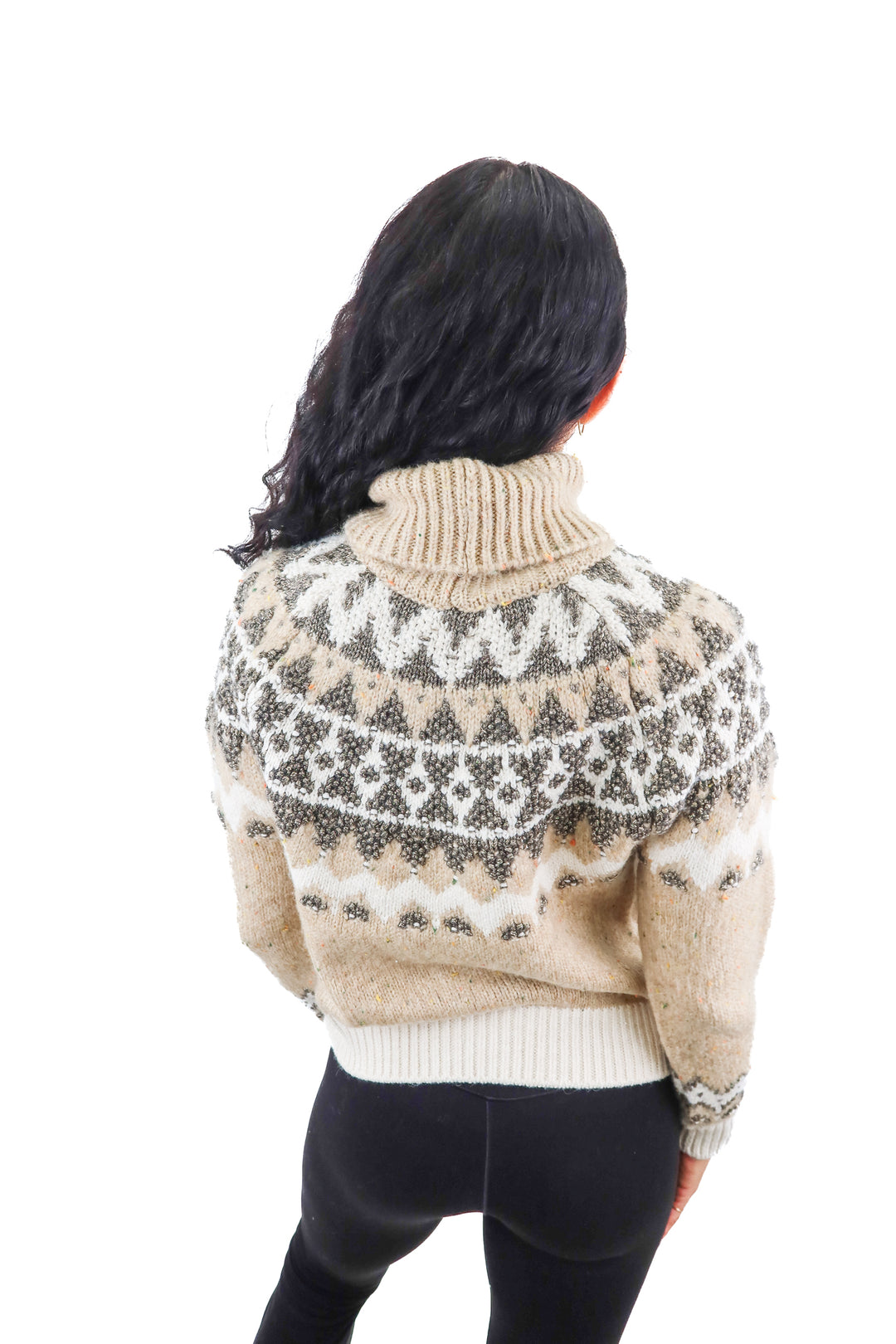 antropologie metallic winter sweater NWT (xs; retail $138)