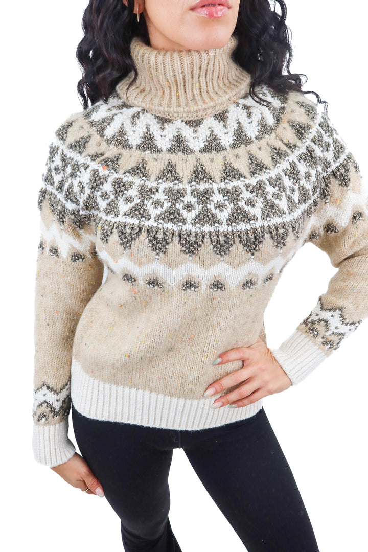 antropologie metallic winter sweater NWT (xs; retail $138)