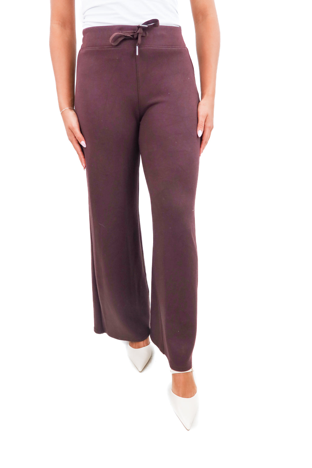 spanx brown lounge pants (s; retail $118)