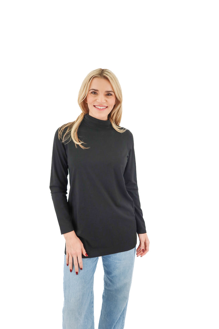 j.jill black turtleneck tunic (s)