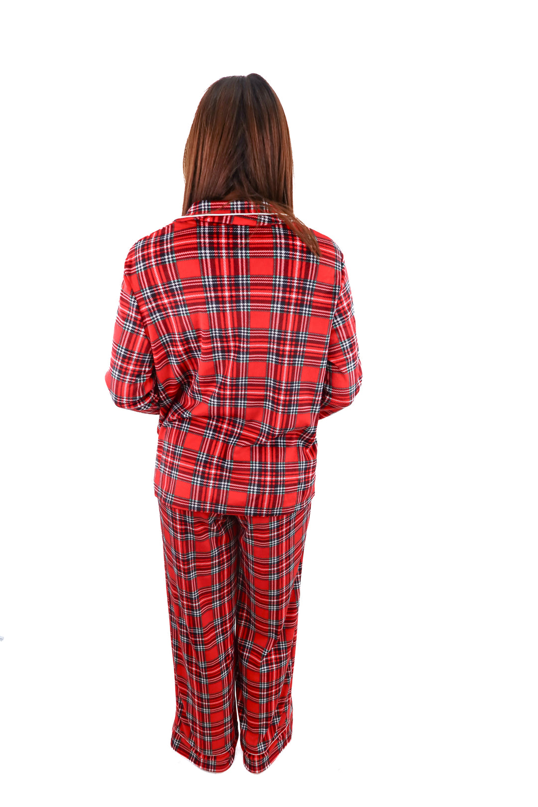joyspun 9 red plaid pajamas (m)
