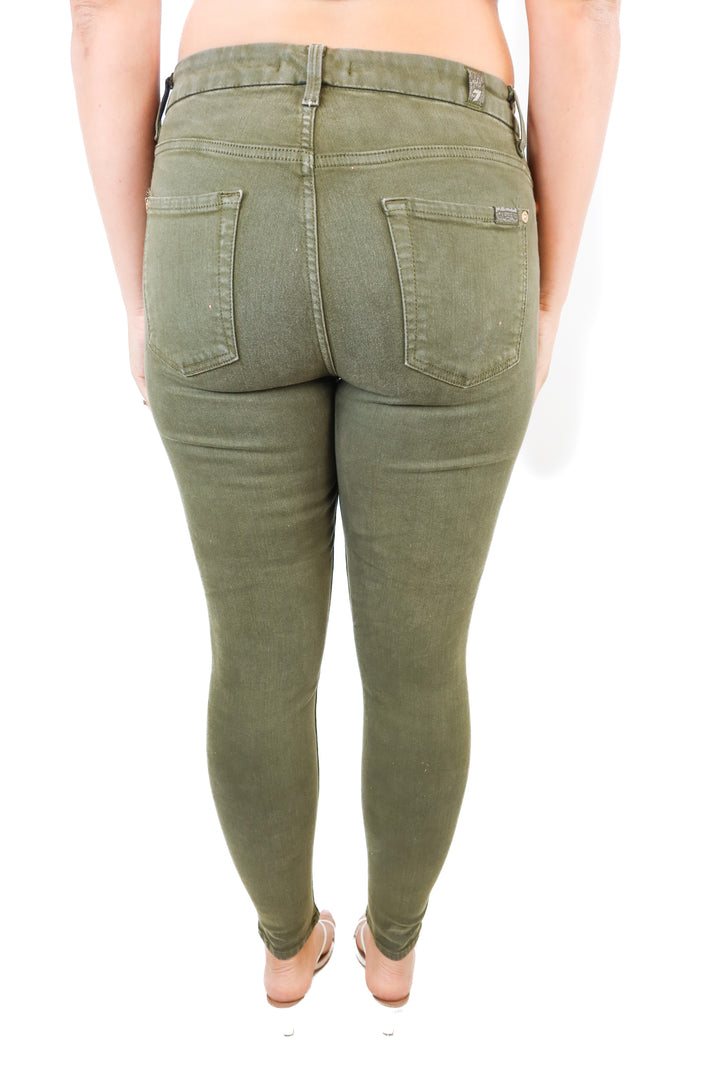 7 for All Mankind forrest Army Green Jeans (29; retail $129)