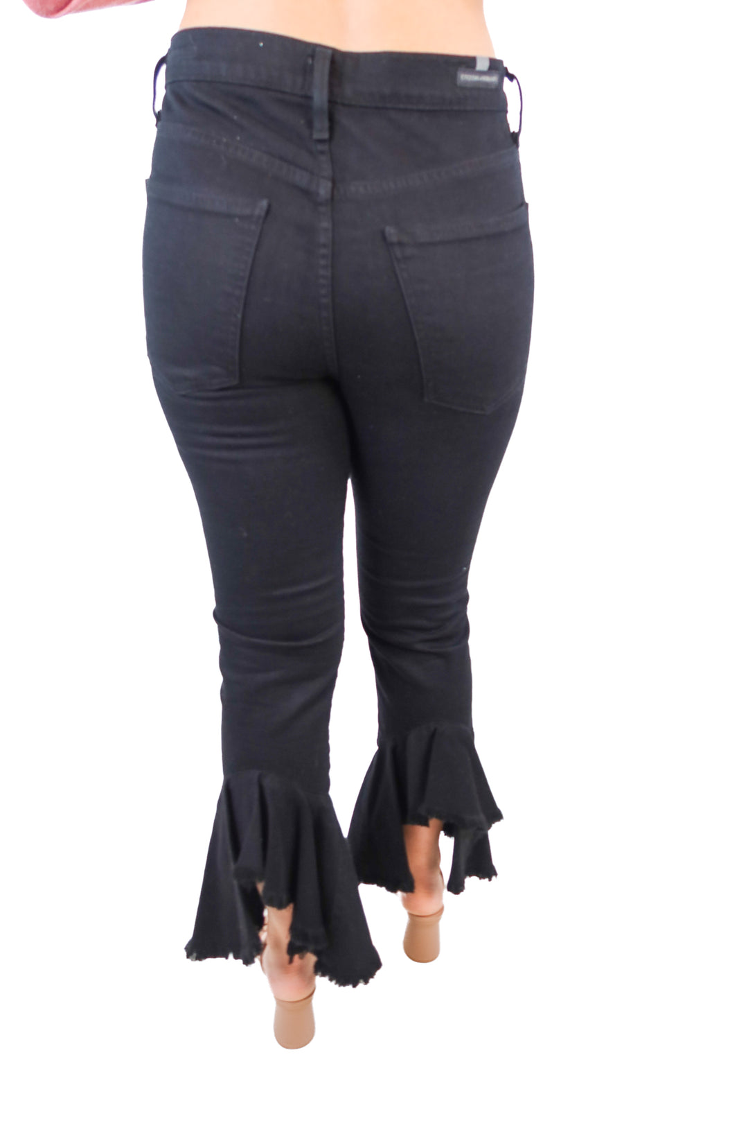 Citizens of Humanity Drew Flounce Black Jeans (28)