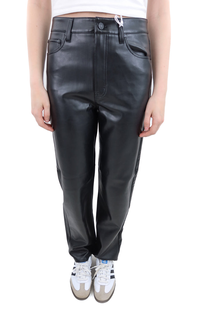 pistola cassie black vegan leather pants nwt (27; retail $218)