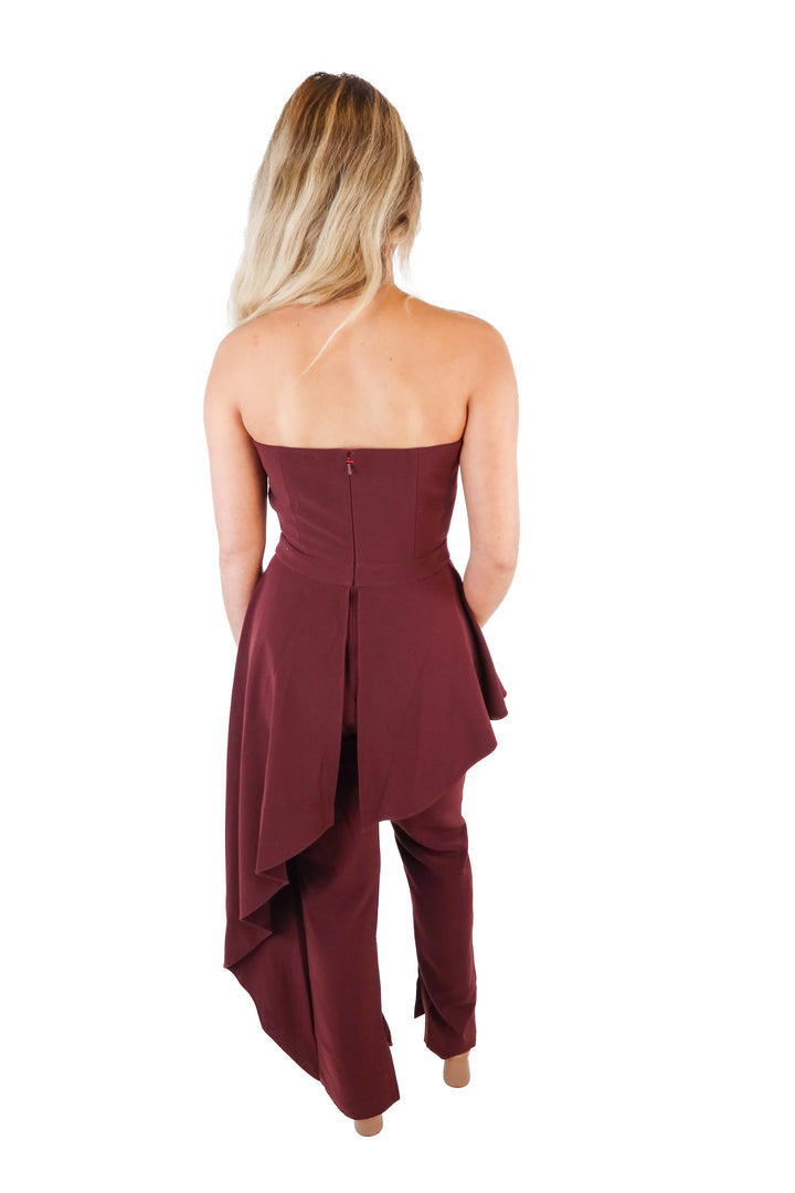 AQAQ Bordeaux Jumpsuit (S*)