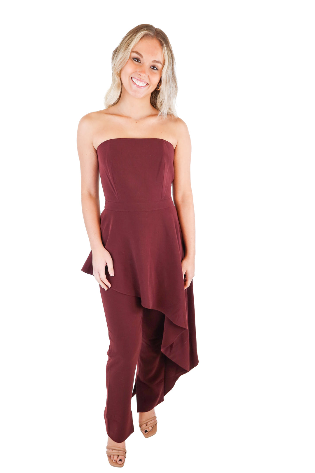 AQAQ Bordeaux Jumpsuit (S*)