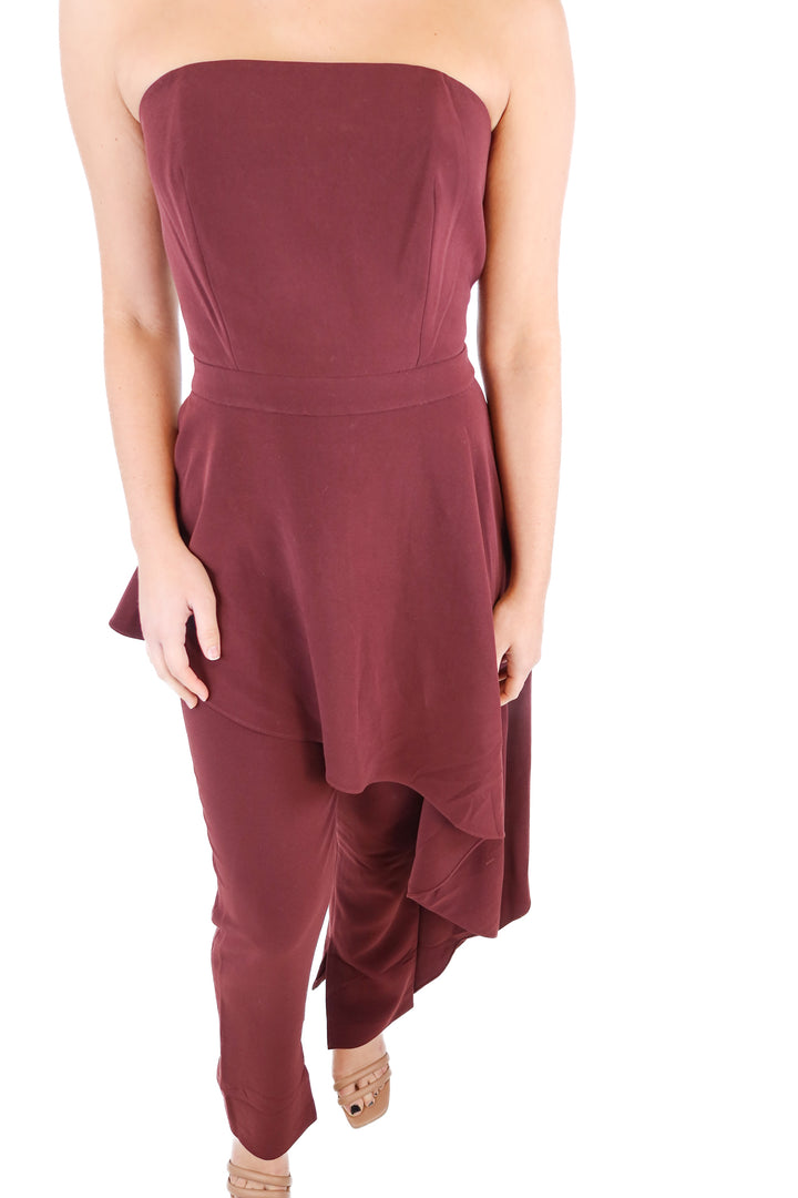 AQAQ Bordeaux Jumpsuit (S*)
