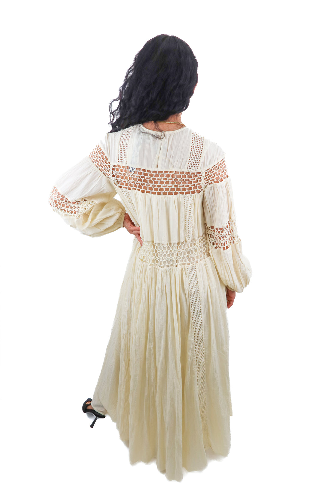 Asos Design cream boho maxi dress NWT (0; retail $109)