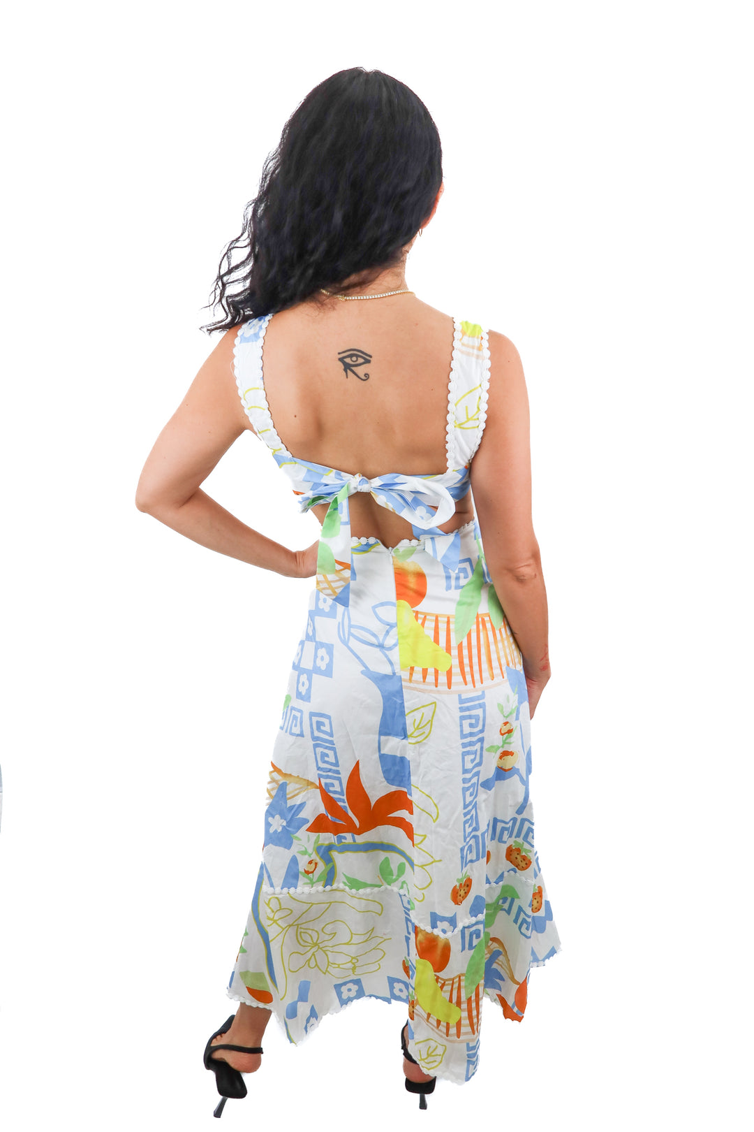 Petal & Pup Janina multiprint cut out maxi dress NWT (XS; retail $130)