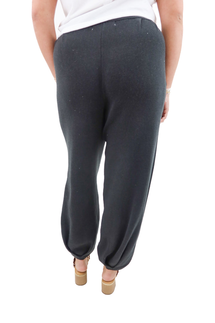 fp beach dark gray pants (m)