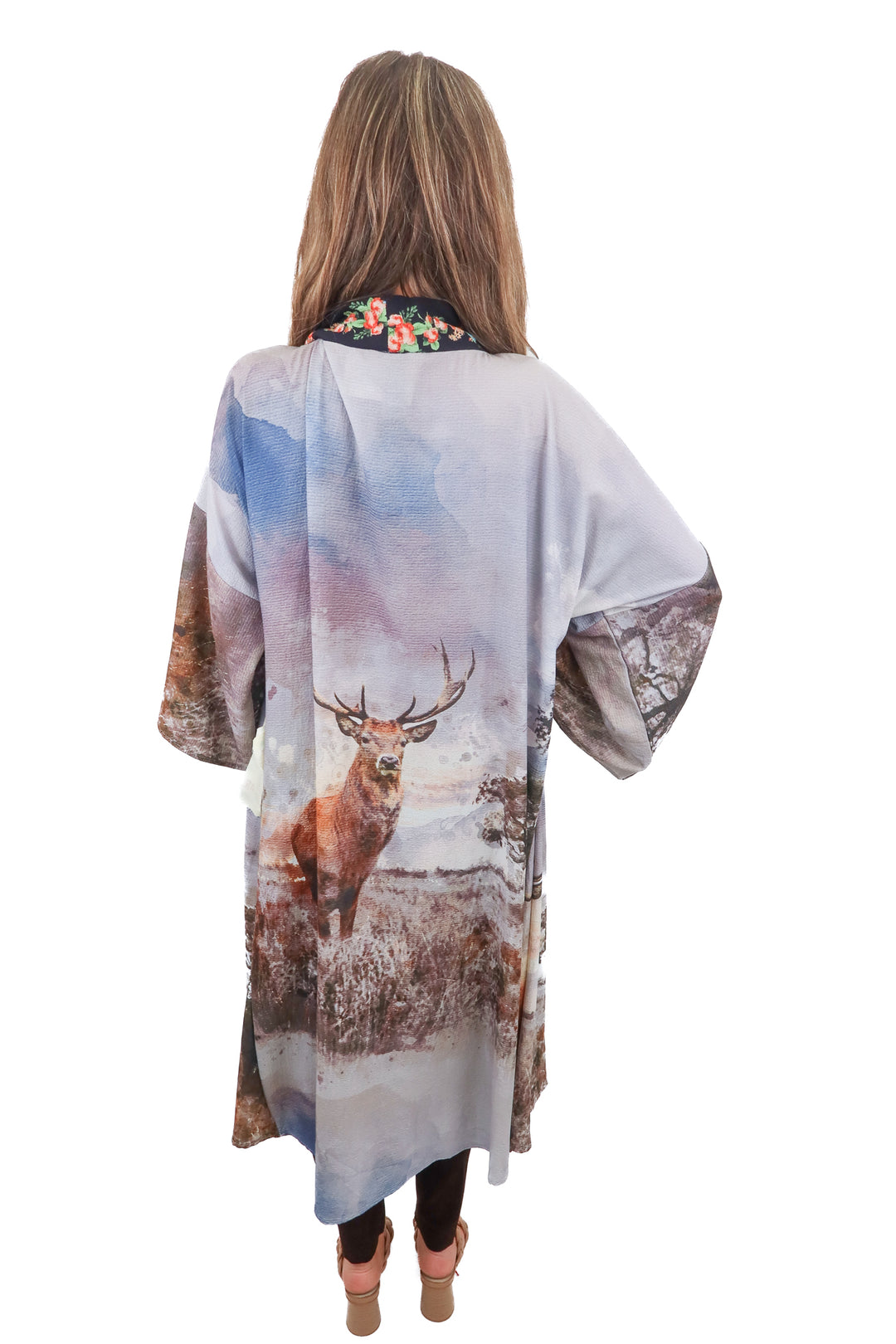 Aratta Silent Journey enchanted forest kimono (XS)