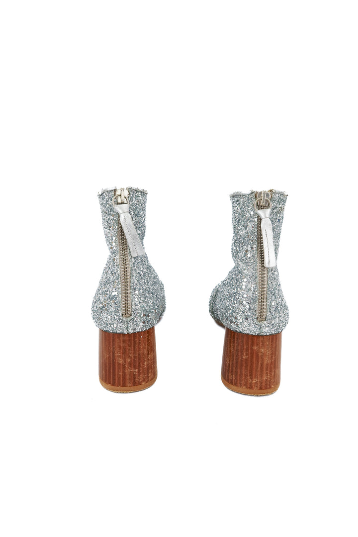 Office london silver glitter boots (39)
