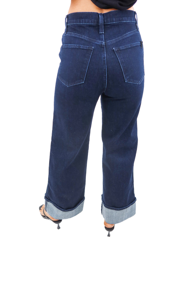 joes dark wash cuffed jeans (25; retail $228)