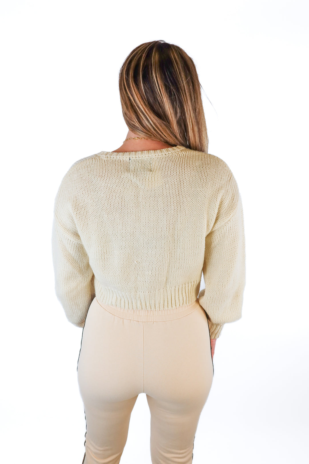 Kittenish Cream Cropped Cardigan (XS)