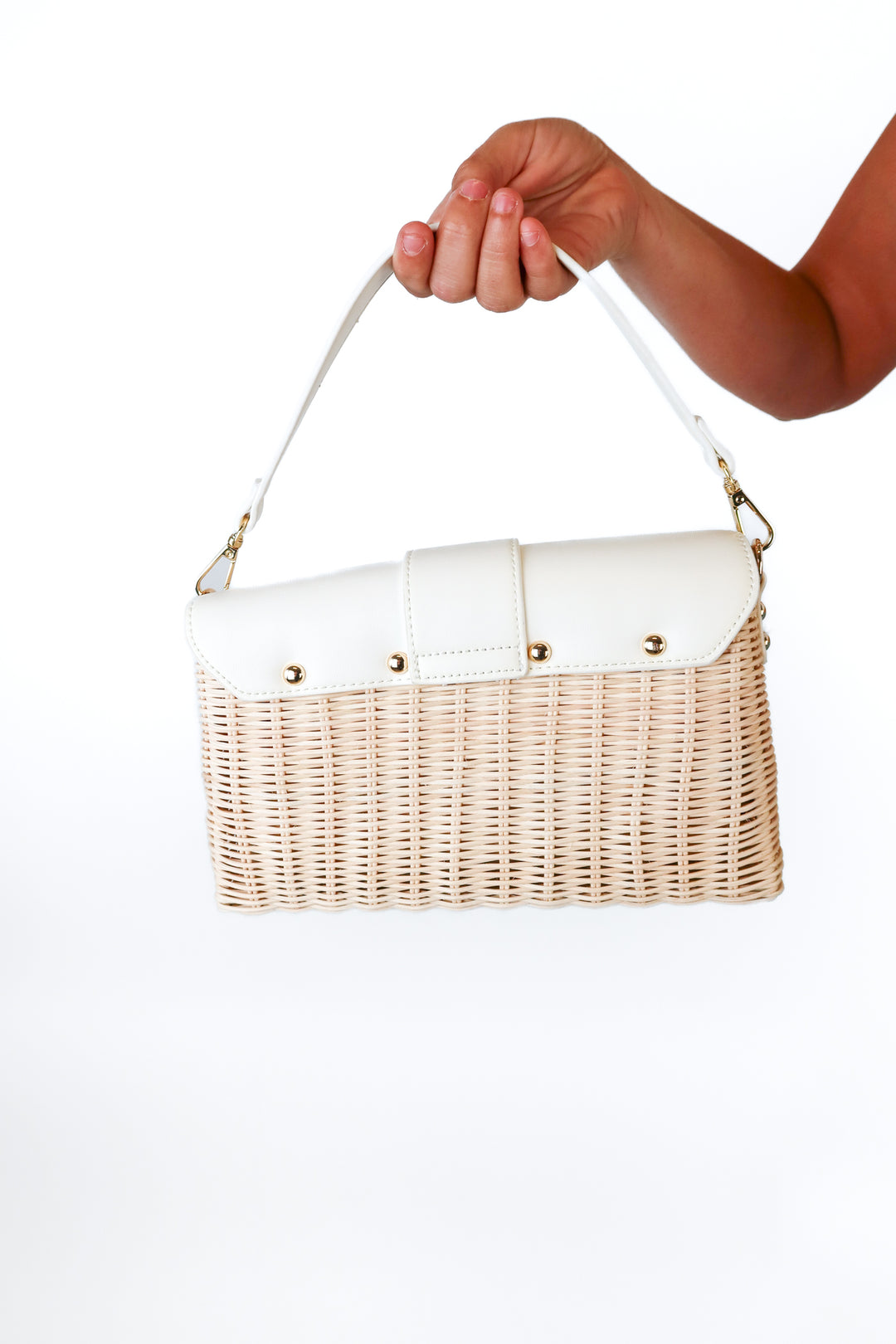 Moda Luxe white/tan purse (retail $60)