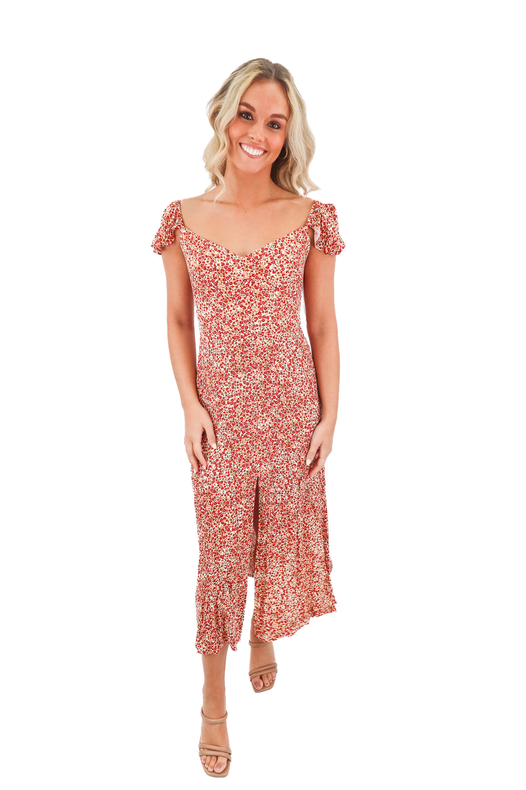 reformation red floral maxi dress (4)