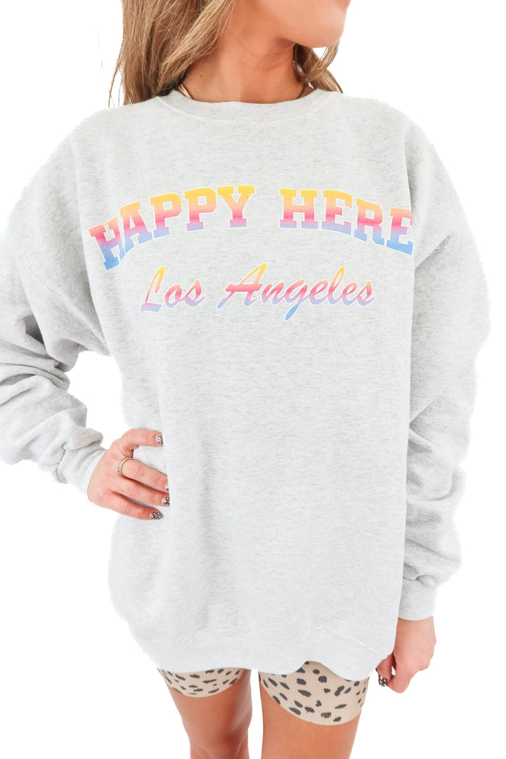 AUCTION happy here los angeles sweatshirt (xl)- ends 11/11 at 8pm CT
