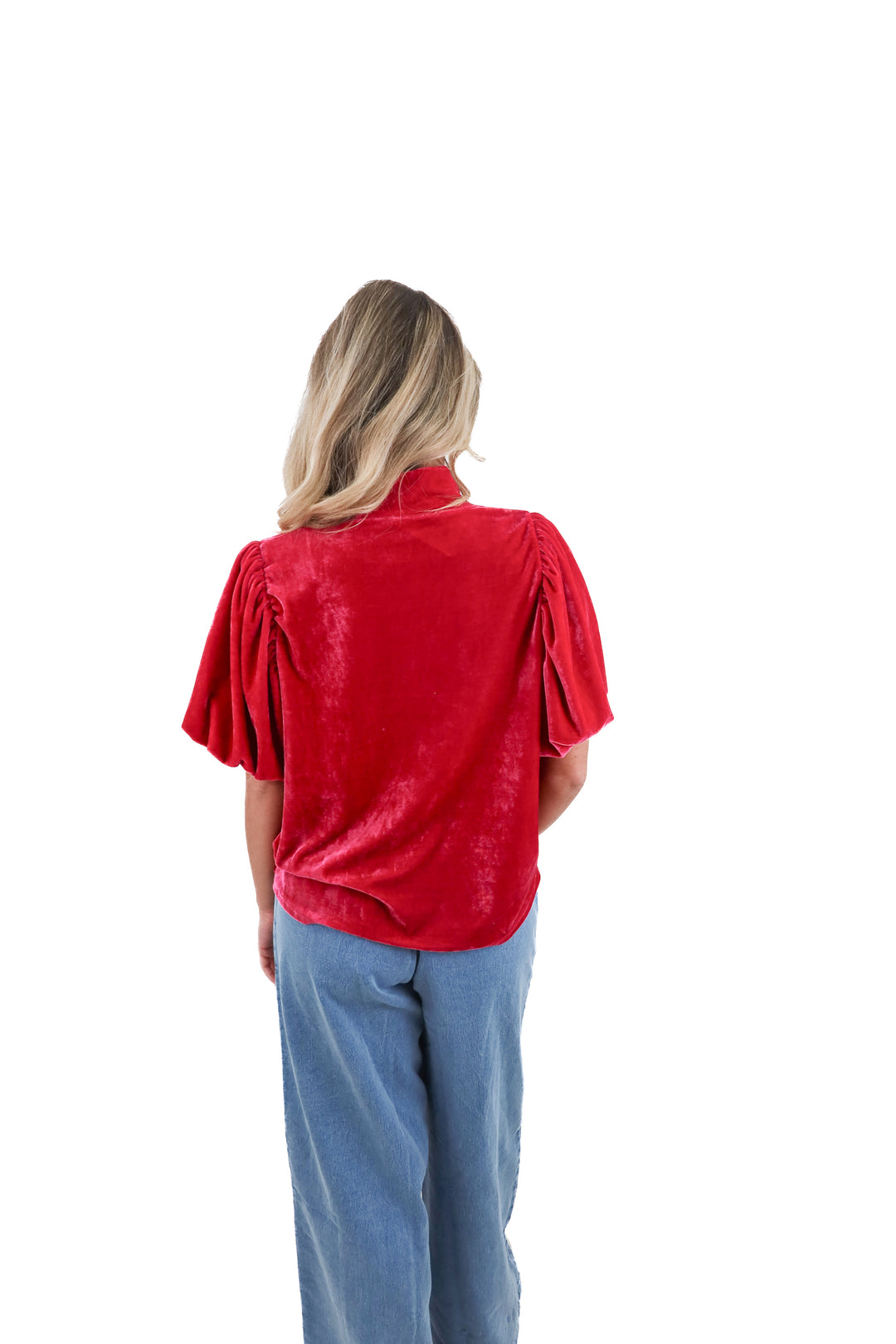 free people pink velour top (l; retail $98)