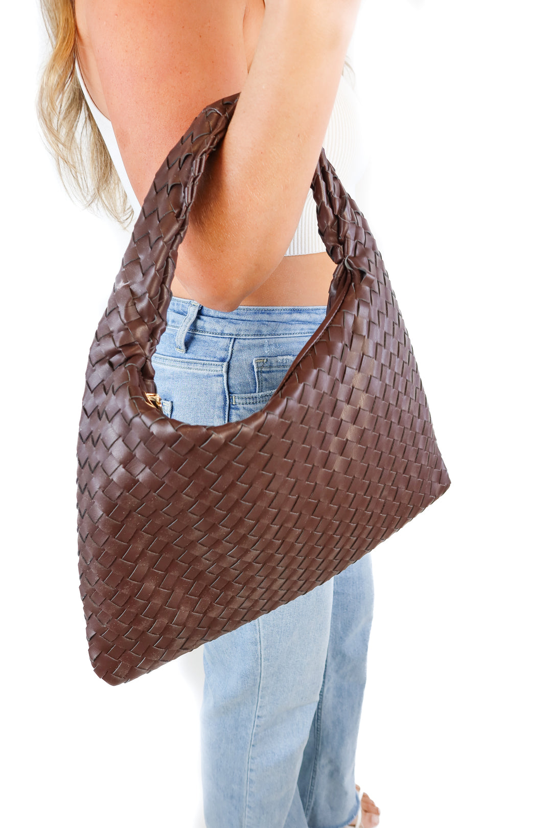 Urban Expressions dark brown braided purse NWT (retail $90)