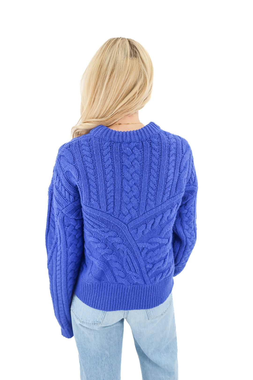 the garment blue thick sweater (8)*