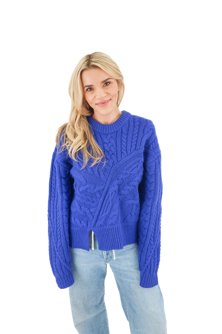the garment blue thick sweater (8)*