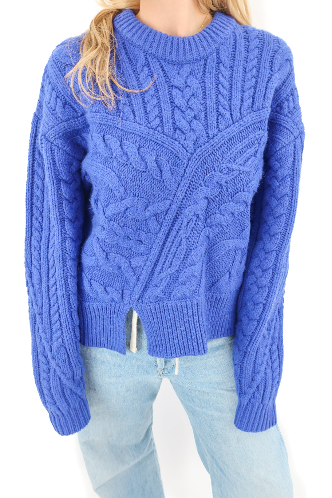 the garment blue thick sweater (8)*