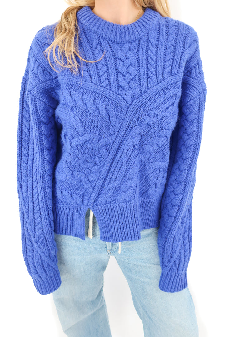 the garment blue thick sweater (8)*