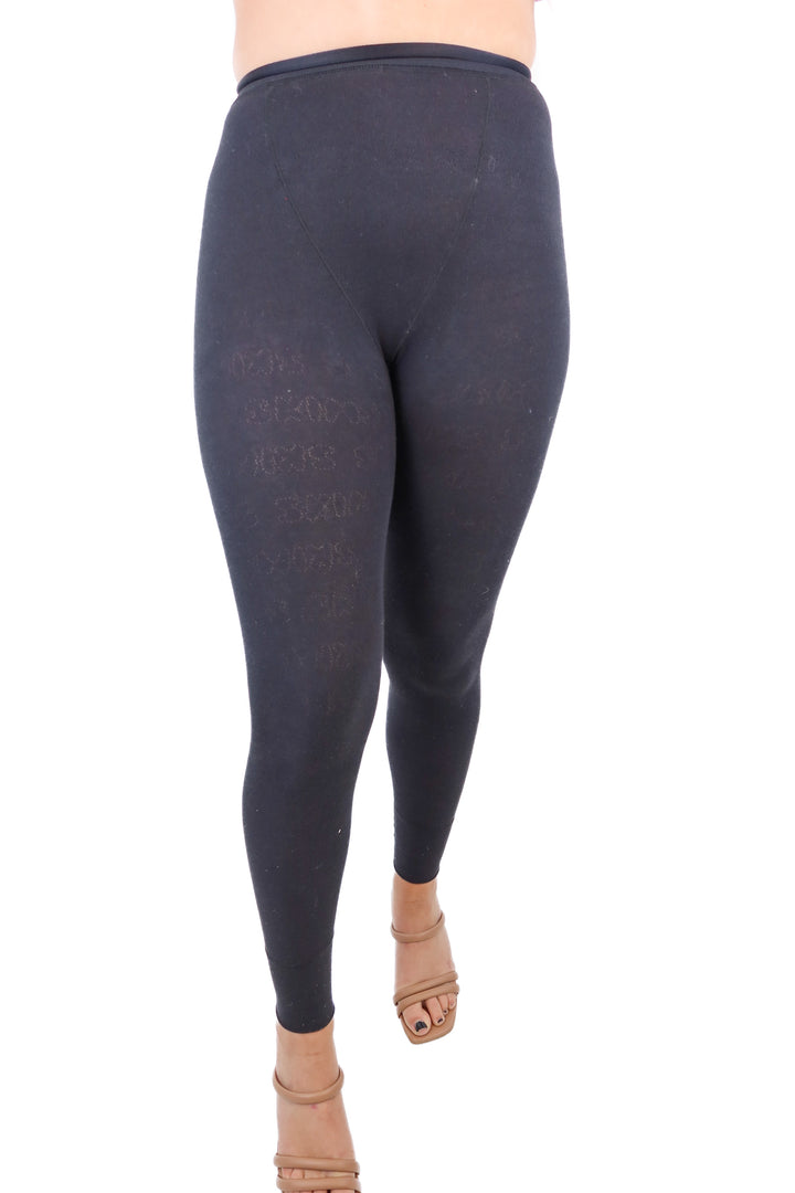 Skims black cotton leggings (XXS)