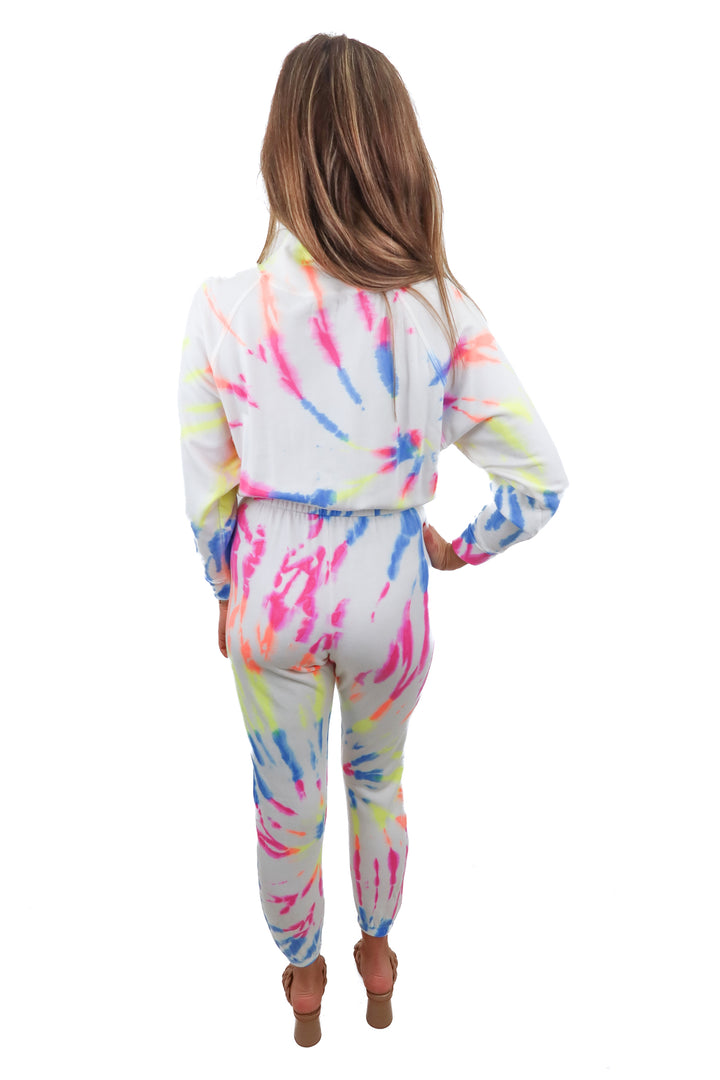 Lezat tie dye jumpsuit NWT (S)