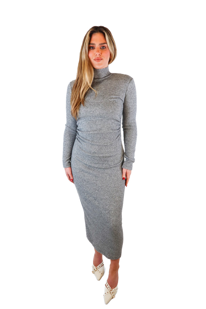 Zara light gray turtleneck sweater dress (S; retail $59.90)