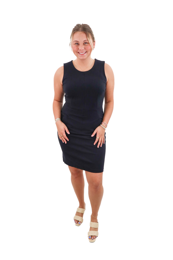 Land's End Black Midi Dress (10; retail $88)