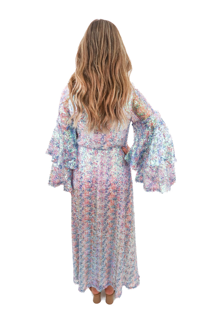 BuddyLove sequin maxi dress NWT (XS; retail $152)