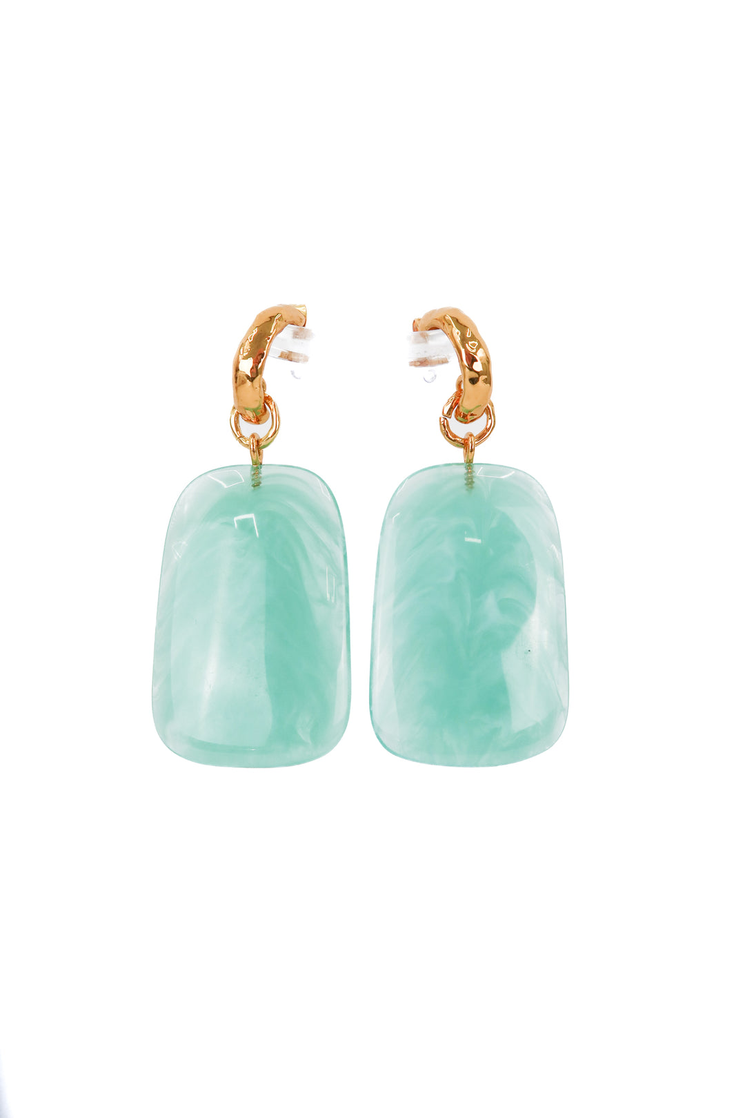 turquoise gem earrings