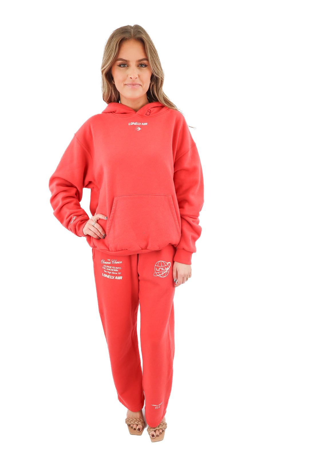 AUCTION lonely ghost red sweat set (m) - fits size 2 to 6- ends on 11/11 at 8 pm CT