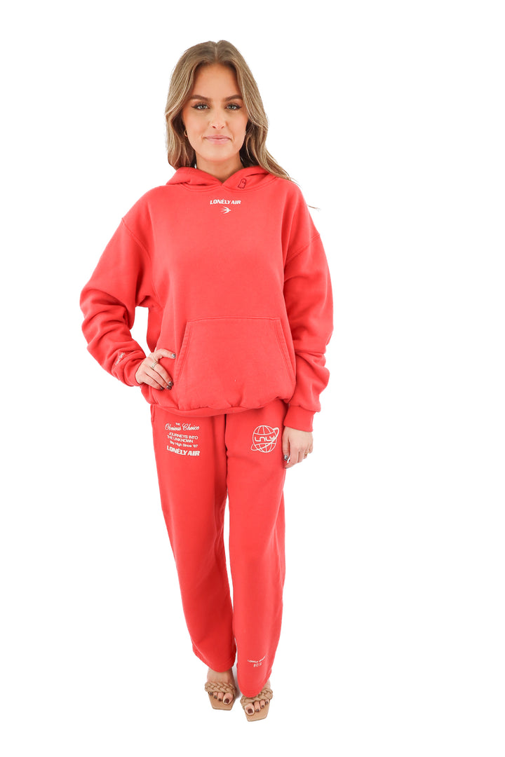 AUCTION lonely ghost red sweat set (m) - fits size 2 to 6- ends on 11/11 at 8 pm CT